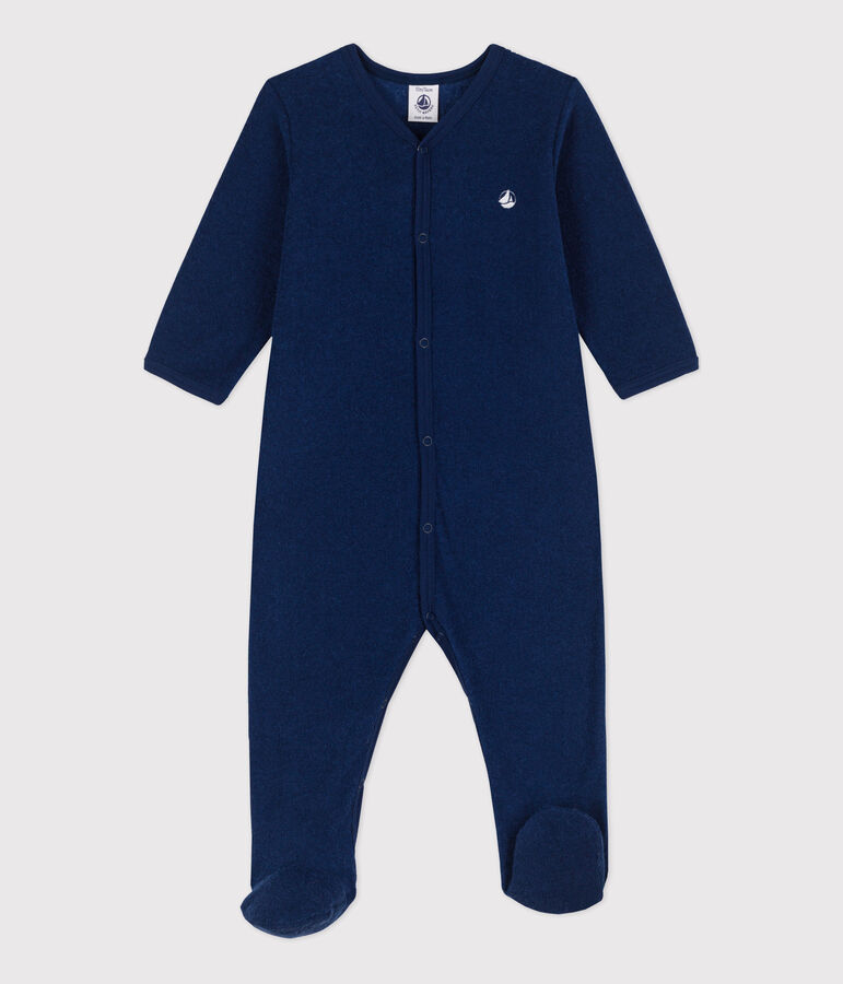 Pyjama in badstof voor baby's blauw