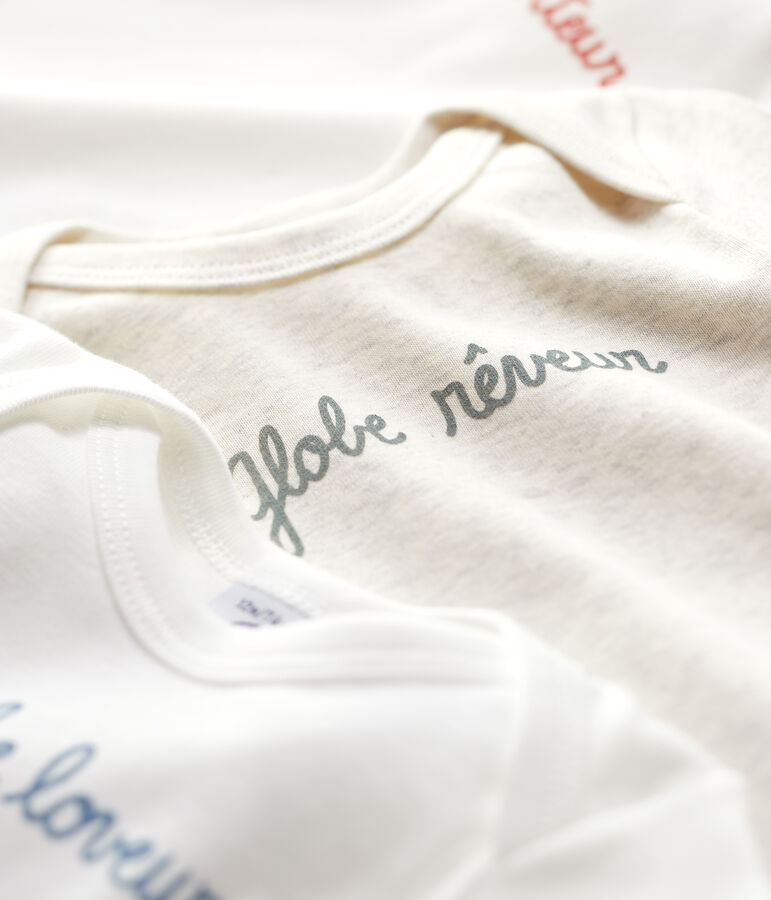 Set van drie biokatoenen body's voor baby's variante 1