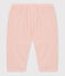 Babybroek van dun velours roze SALINE