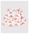 Cardigan imprimé en molleton bébé fille blanc MARSHMALLOW/rouge TERKUIT
