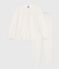 Katoenen kinderpyjama met stippenprint wit MARSHMALLOW/wit MULTICO