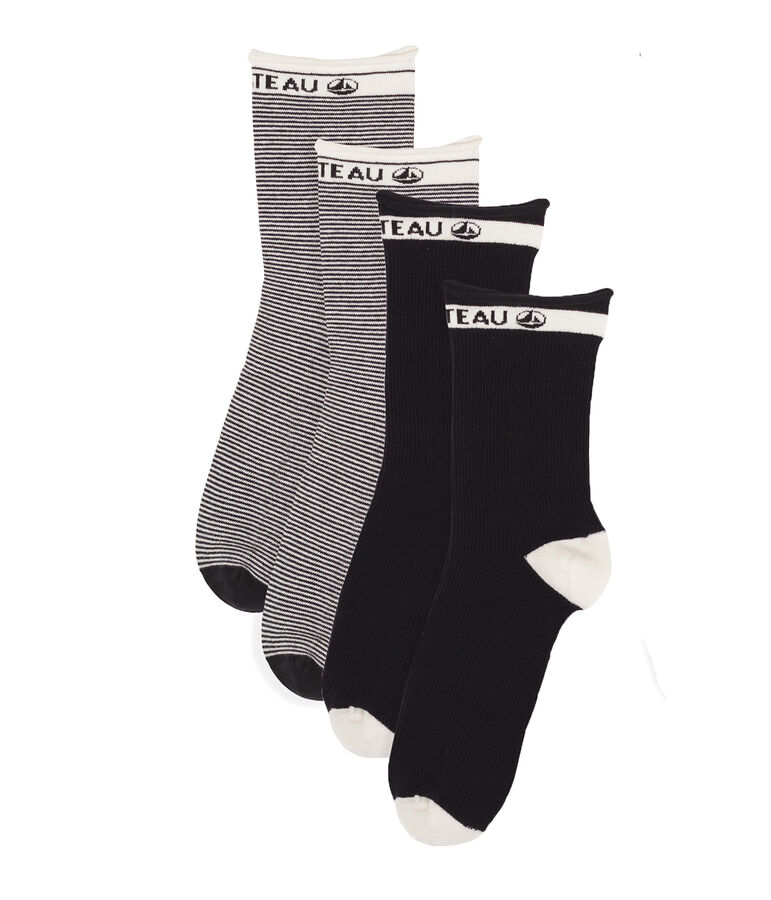 Lot chaussettes mi-hautes femme variante 1