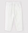 Pantalon cérémonie rayé en popeline bébé garçon blanc MARSHMALLOW