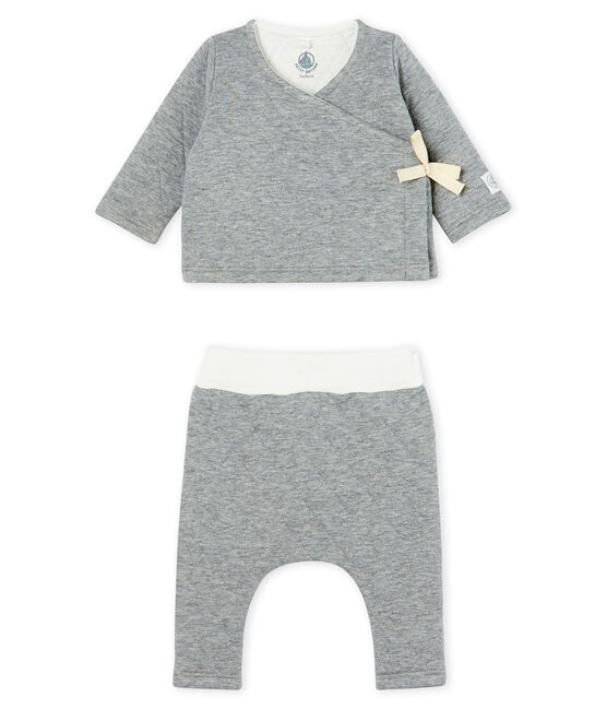 Set van 2 items voor baby's van gewatteerde tubic grijs SUBWAY CHINE CN