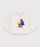 Katoenen effen sweatshirt voor baby's met motief met boten MONTELIMAR CHINE