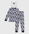 Katoenen verkleedpyjama met zebraprint voor kinderen blauw MILK/ SOIR