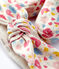 Set haarband en slofjes met bloemenprint voor babymeisjes van biologisch katoen variante 1