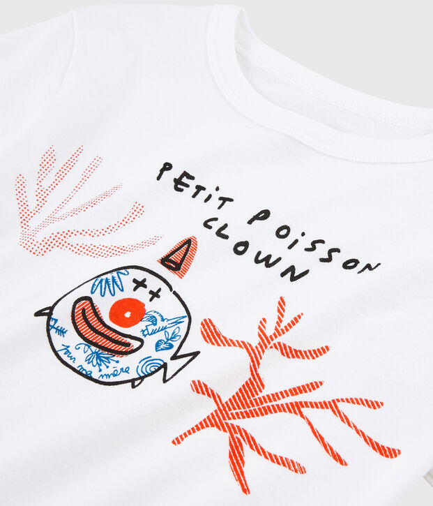 T-shirt Serge Bloch voor kinderen wit