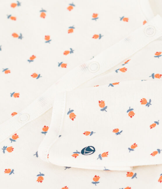 Combisac imprimé en coton blanc MARSHMALLOW/blanc MULTICO