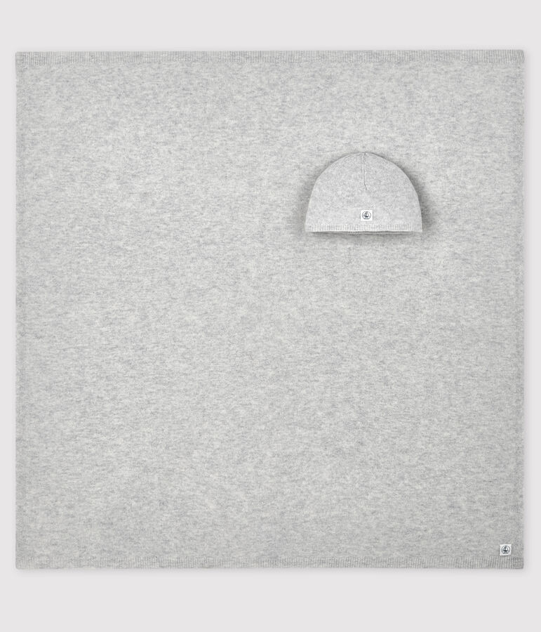 Tweedelige babyset van wol en kasjmier multicouleur