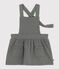 Robe sans manche en tubique matelassé bébé vert THUYA