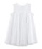 Robe de cérémonie enfant fille blanc ECUME/jaune OR