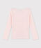 Tee-shirt sérigraphié enfant fille rose FLEUR