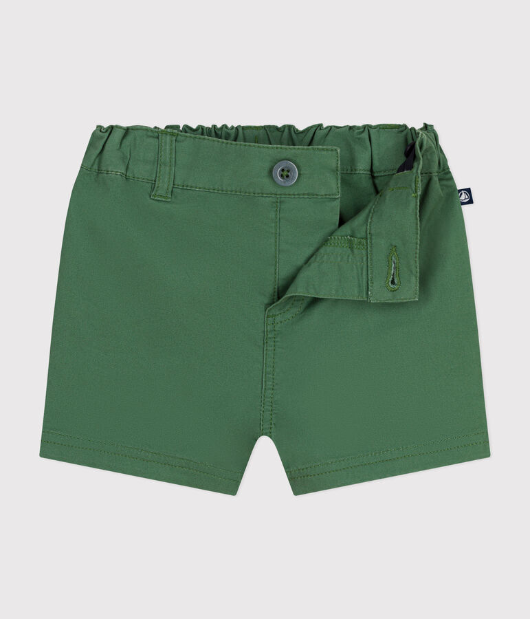 Short en serge b&eacute;b&eacute; vert