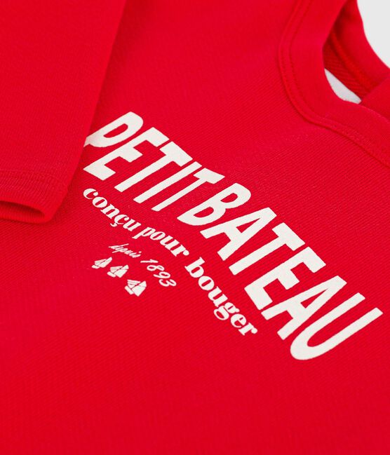 Katoenen sweatshirt voor baby's met motief POMPIER