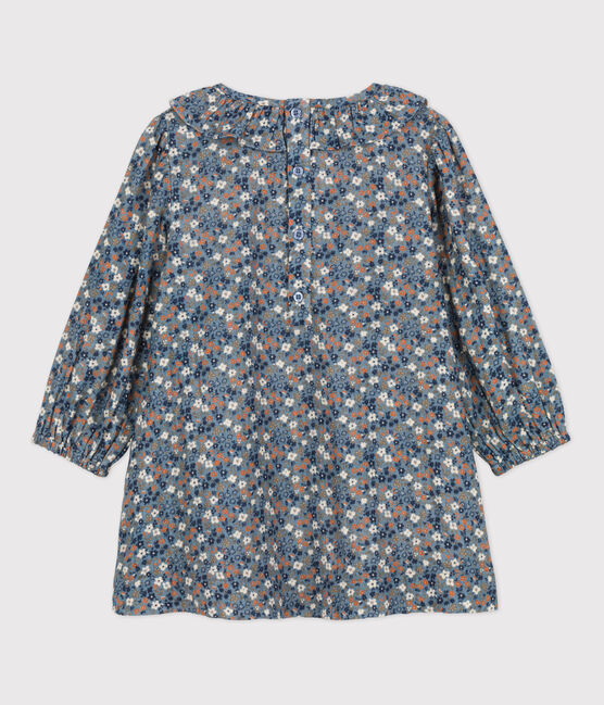 Robe fleurie à manches longues en gaze de coton enfant fille ROVER/ MULTICO