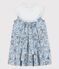 Robe en popeline imprimée enfant fille blanc MARSHMALLOW/blanc MULTICO