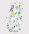 Meisjespyjama van tubic met jungleprint wit MARSHMALLOW/wit MULTICO