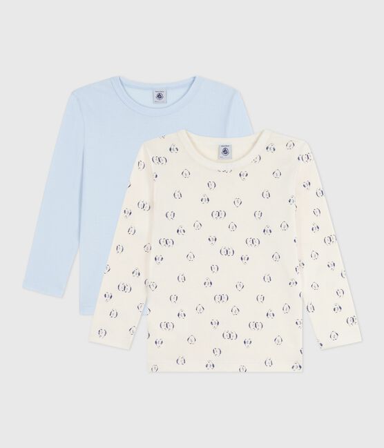 Katoenen T-shirts met lange mouwen en print voor kinderen variante 1