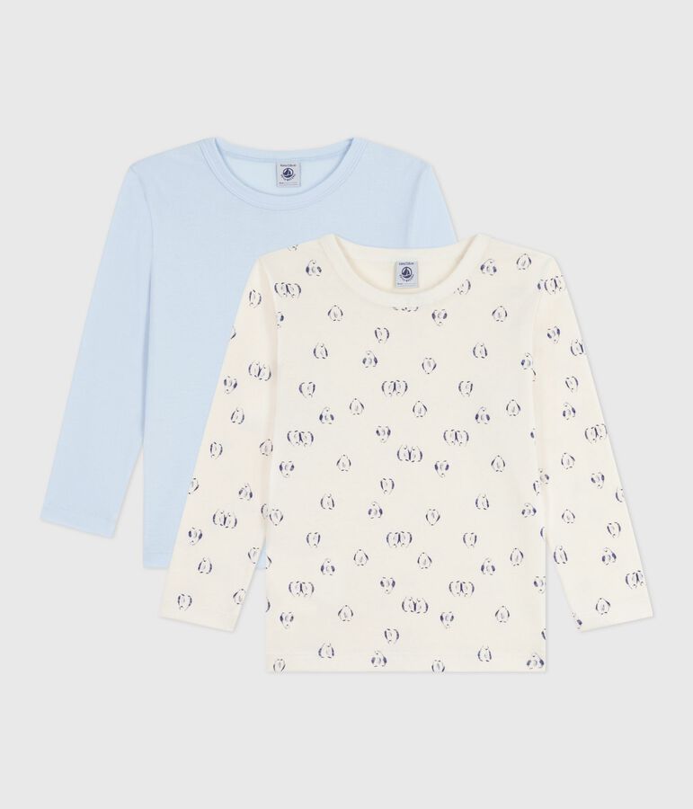 Katoenen T-shirts met lange mouwen en print voor kinderen multicouleur