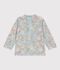 T-shirt met bloemenprint en uv-bescherming voor baby's blauw/multicouleur