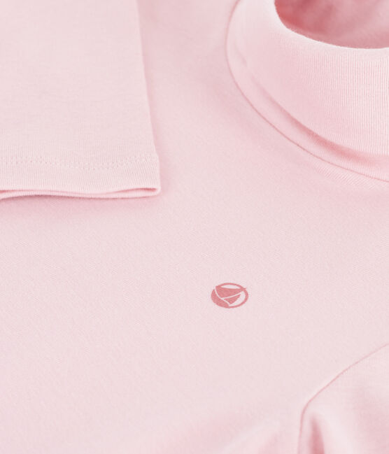 Effen katoenen coltruitje voor kinderen roze JOLI