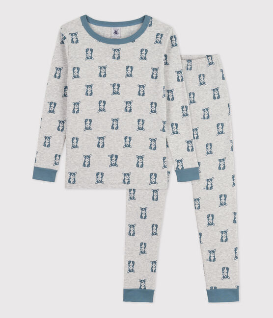 Pyjama ajusté chien en coton gris POUSSIERE/ ROVER