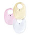 Set van drie slabbetjes wit LOT