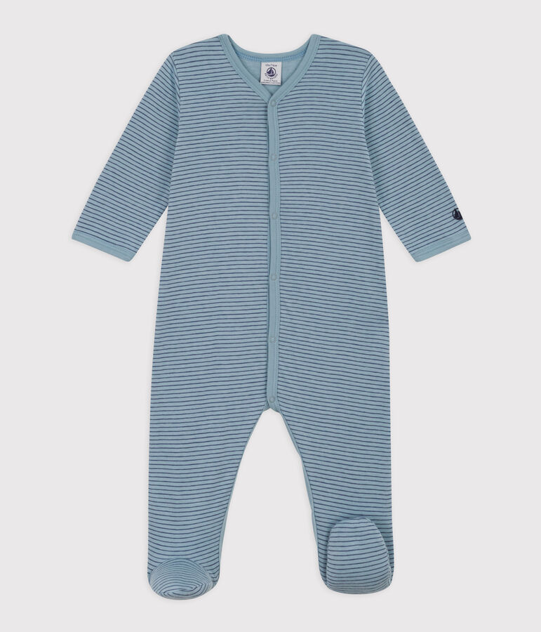 Gestreepte pyjama in tubic blauw/blauw/blauw