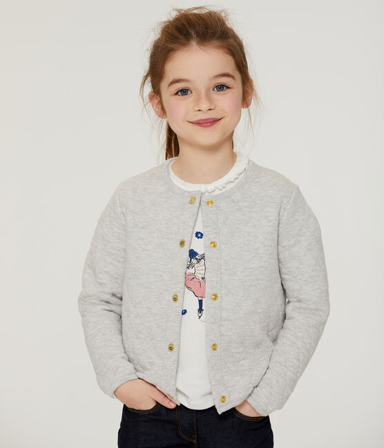 Cardigan enfant fille gris BELUGA CHINE