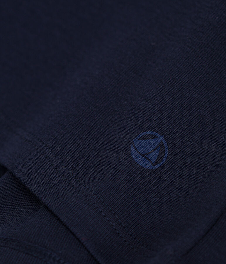 L'Iconique, T-shirt met korte mouw van effen ribstof voor dames blauw