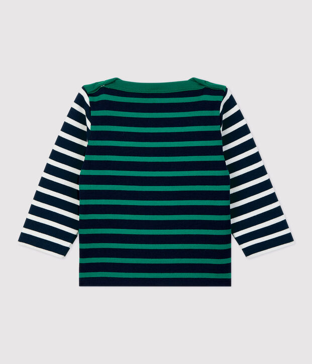 Marini&egrave;re en coton b&eacute;b&eacute;. blanc/multicouleur