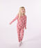 Katoenen pyjama met hartmotiefje voor kinderen roze ROSEWOOD/ MARSHMALLOW