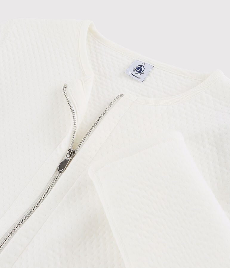 Dames cardiganjasje wit MARSHMALLOW