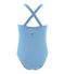 Maillot de bain 1 pièce enfant fille bleu RIYADH/blanc MARSHMALLOW