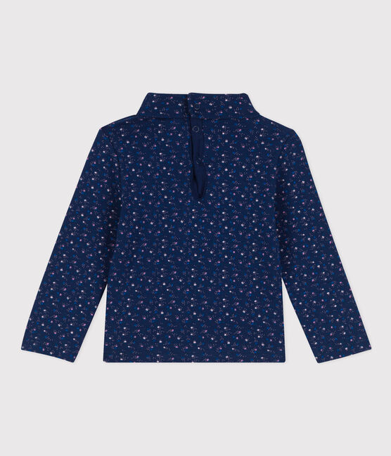 Sous pull en coton bébé bleu MEDIEVAL/blanc MULTICO