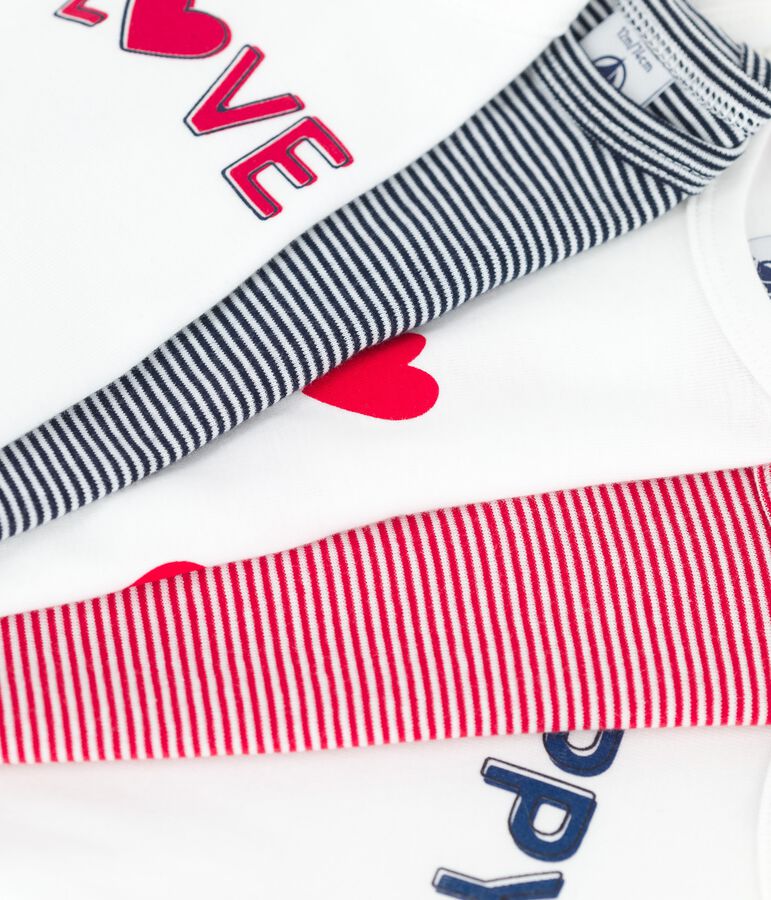 Lot de 5 bodies b&eacute;b&eacute; en c&ocirc;te multicouleur