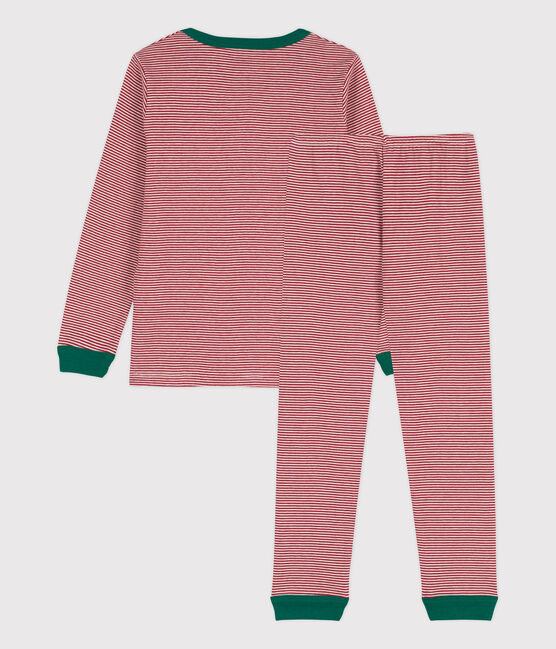 Katoenen pyjama met milleraiesprint voor kleine meisjes en jongens STOP/ MARSHMALLOW
