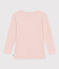 T-shirt met lange mouwen in wol en katoen voor jongens/meisjes roze SALINE