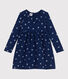 Robe enfant en coton manches longues fleurie