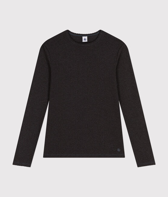 L'ICONIQUE, T-shirt voor dames met cocottesteek in katoen grijs CITY CHINE