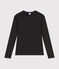 L'ICONIQUE, T-shirt voor dames met cocottesteek in katoen grijs CITY CHINE