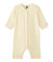 Dors bien sans pieds bébé fille rayé milleraies jaune TEMPETE/blanc MULTICO