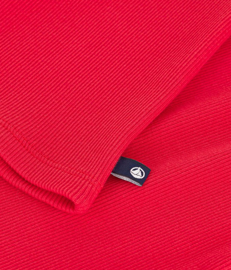 D&eacute;bardeur femme en coton uni rouge