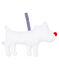 Knuffel met speen van bouclébadstof babyjongen wit MARSHMALLOW
