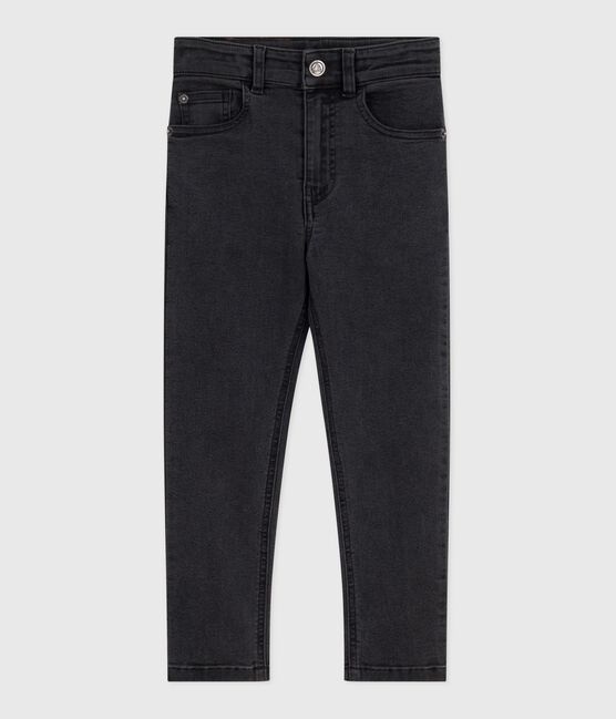 Kinderbroek van denim zwart NOIR DELAVE