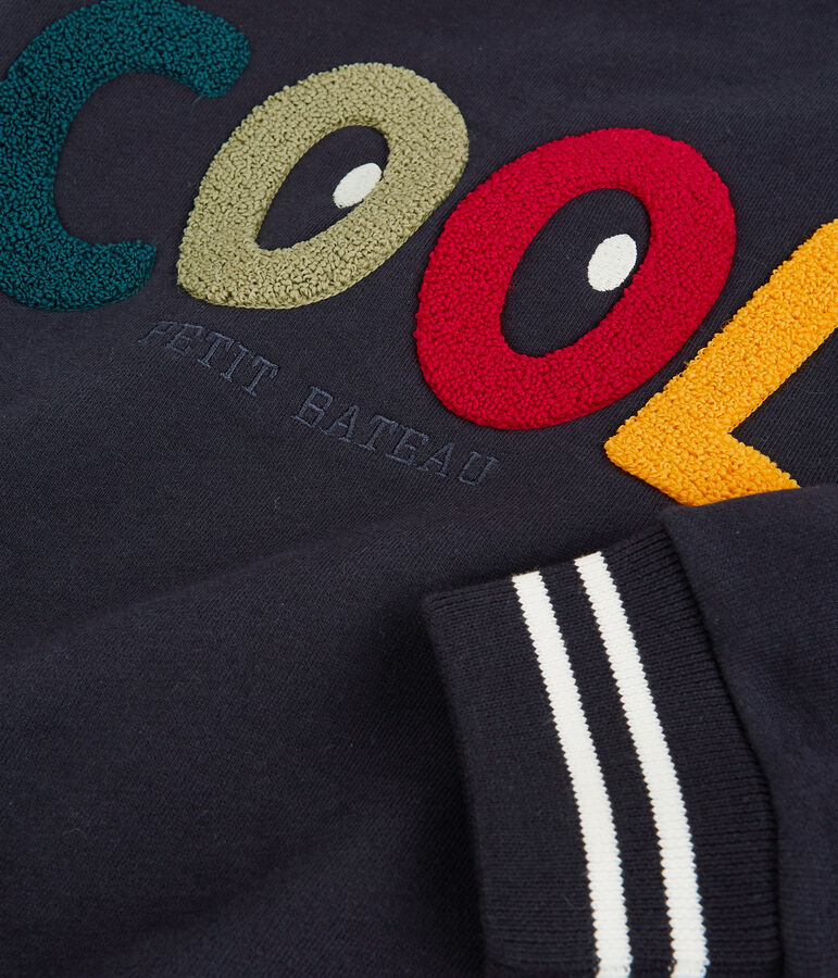 Molton jongens sweatshirt blauw SMOKING