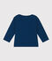 Gevlamd t-shirt met lange mouwen in jersey voor baby's blauw INCOGNITO