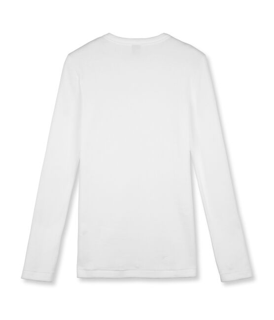 Iconisch vrouwen T-shirt met lange mouwen wit ECUME
