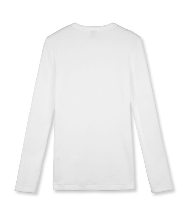 Iconisch vrouwen T-shirt met lange mouwen wit